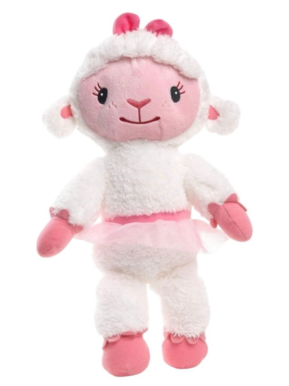 Disney Doc McStuffins Lambie 24" Cuddles Hugs Plush Doll Pink White Tutu Toddler